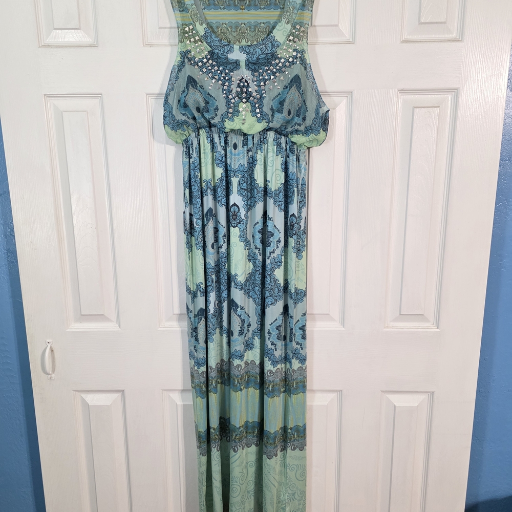 live and let live Light Blue Stretch Shift Dress
